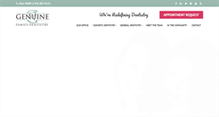 Desktop Screenshot of genuinefamilydentistry.com