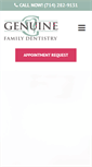 Mobile Screenshot of genuinefamilydentistry.com